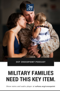 Military family embracing; a key tool for all military families is a support system.