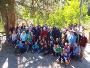 Photo of group at Spring Canyon's Aspentime Retreat